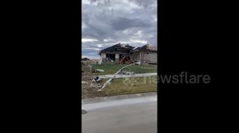 US: Footage Of Tornado Devastation In Nebraska 3