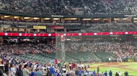 US: Swarm Of Bees Disrupts MLB Game Between Diamondbacks And Dodgers At Phoenix Chase Field 2