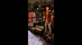 Drunk dare: snow pile stunt ends in hilarious fall