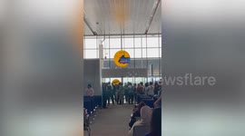 Furious passenger rants at airport staff over nine hour flight delay