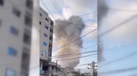 Gaza: The Israeli warplanes bombed the home of the Azaiza family in Deir Al Balah