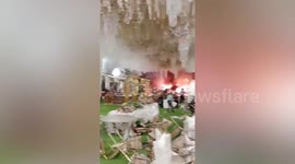 Lavish Indian wedding ruined when fire rips through reception