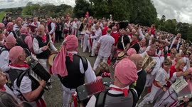 UK's bizarre folk festival 'Obby 'Oss that involves a toy horse and dancers