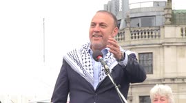 Husam Zomlot, Palestine ambassador to the UK, praises students occupying university campuses during speech in London