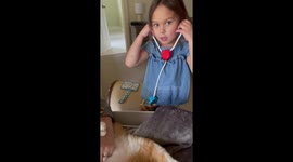Cat Receives (Pretend) Home Wellness Visit