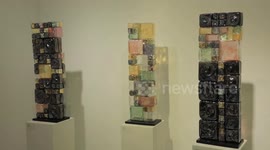 Exhibition showcases toy-inspired glass sculptures in Cairo