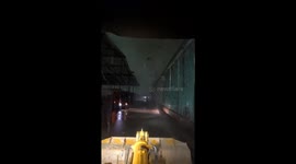 Excavator driver captures tornado during rainstorm in Guangxi, China