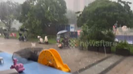 Guangdong's unusual hailstorm: massive 5cm hailstones surprise residents