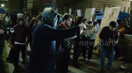 Violent overnight clashes leave protesters bloodied in the US