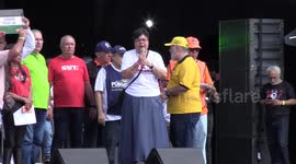 Brazil: Lula participates in a public event on Labor Day in Sao Paulo