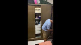 Hilarious mouse chase sends residents screaming!