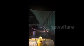 China: Excavator driver captures tornado during rainstorm in Guangxi