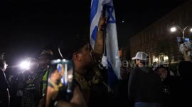 Pro-Israel Counter Protester  During UCLA Protest