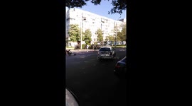 Fighting a car passenger provoked a biker