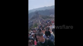 China's iconic tourist hotspots swarmed as crowds flock during Labour Day holidays