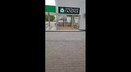 Russian police drag 24-year-old out of grocery store after arson