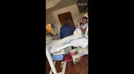 Nurse's sudden collapse leaves mom-to-be in a state of panic