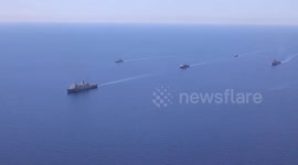 USS Somerset and USS Harpers Ferry Sail with Philippine, French Navies during Balikatan 24