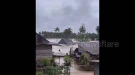 Devastating flash floods strike three districts in South Sulawesi, Indonesia