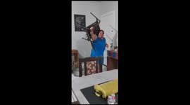 Woman's chair mishap leads to denture disaster