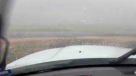 Hailstorm strikes Central Texas amid tornado alert