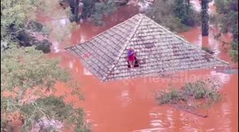 Brazil floods residents stranded on roofs rescued by the military