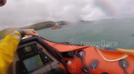UK: RNLI Crews Unite in High-Stakes Yacht Rescue off Perranporth Coast