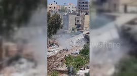 Palestine: Israel Military fire a smoke bomb near towards a killed Palestinian near Tulkarm
