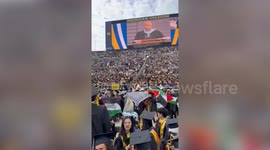 Michigan graduation ceremony attacked by Palestine protesters