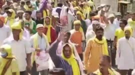 India: Candidate files nomination riding buffalo colourful procession