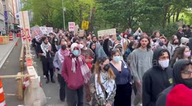 USA: Multiple groups of Palestinian and Gaza Solidarity Encampment supporters 5