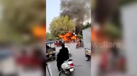 India: Massive fire breaks out at temple