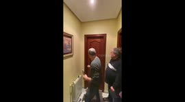 Man Kicks Open Bathroom Door to Rescue Women Trapped Inside