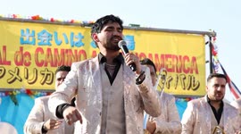 Hundreds gather to see Mexico's Banda El Recodo performing in Tokyo