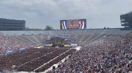 US: Pro-Palestinian Protesters Disrupt University Of Michigan Graduation Ceremony 3