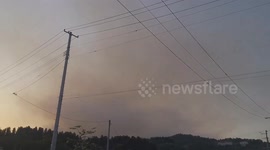 Japan: Wildfire Erupts In Nanyo, Yamagata