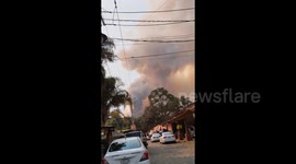 Mexico: Forest Fire Burns In Valle De Bravo
