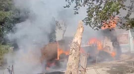 A massive fire Incident has Khajur village 4 houses under suspicious circumstances on Northern India