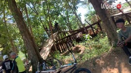 BMX rider's perfectly orchestrated stunt ends in a crash at Le Tour de Kambal