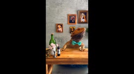 Dignified Lizard Dines On Dubia Roach