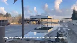 Palestine: Entry of IDF troops into the Gazan side of the Rafah Crossing