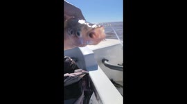 Fisherman catches double-eyed fish in La Plata, Argentina