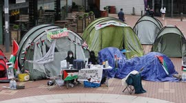 Cambridge University students set up pro-Palestine encampment