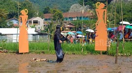 Rice Field Festival in Sumedang, Indonesia