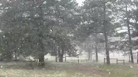 US: Spring Heavy Snow Hits Denver Metropolitan Area Closing Highways