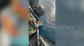 Indian coast guard rescue ailing fisherman out at sea off southern India