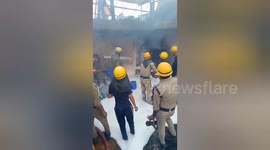 Fire breaks out in firecracker godown on Northern India
