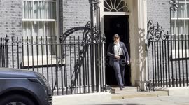 Rishi Sunak leaves 10 Downing Street for PMQs