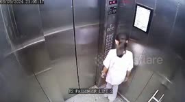Dog attacks, bites teenage girl in housing society lift , accident captured in CCTV camera
