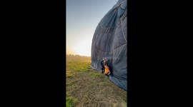 Thrillseekers ditch all caution to get the ultimate 'Hot Air Balloon' experience